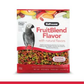 ZuPreem FruitBlend Flavor Bird Food With Natural Flavors For Medium And Large Birds Parrots Amazons Macaws And Cockatoos