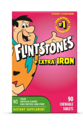 Flintstones Chewable Kids Vitamins + Extra Iron, with Vitamin D, 90 Count