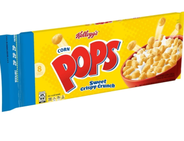 Kellogg's Corn Pops Breakfast Cereal, 8 Vitamins and Minerals, Kids Snacks, Original, 33oz Bag (1 Bag)