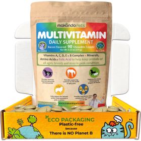 Prenatal Dog Vitamins Multivitamin for Dogs and Cats with Folic Acid Minerals and Amino Acids. Ideal for Pregnant Breast Feeding and Newborn Pets