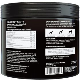 Hemp Calming Chews for Dogs with Vitamins and Minerals Natural Dog Calming Treats with Hemp Oil Help Your Dog Relax During Thunderstorms Separati