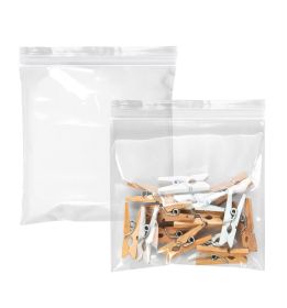 Clear Zip Bags 8 x 8 Inch. Pack of 1000 Plastic Reclosable Zipper Bags 2 Mil. Resealable Plastic Bags. Waterproof Poly Bags Reclosable. Baggies f
