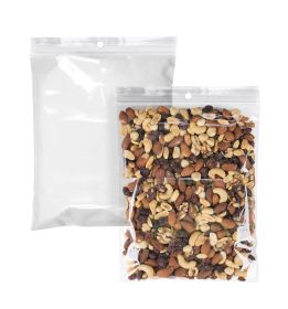 Clear Reclosable Zipper Bags with Hanging Hole, 8 x 10 Inch. Pack of 1000 Resealable Plastic Bags 2 Mil. Poly & Plastic Packaging Bags for Pills