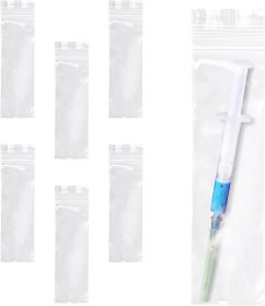 Pack of 1000 Clear Syringe Bags 3 x 10. Zip lock Plastic bags 3x10.1.5 mil thick. Jewelry Organizer Bags; Pills Bags. Polyethylene Seal Top bags
