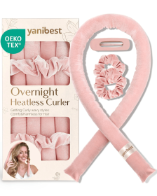 Heatless Hair Curler to Sleep in, Overnight Curl Headband for Natural Wavy Curls, No Heat Soft Hair Curler Set with Hair Clip Scrunchies for Styl