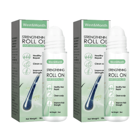 West&Month Hair Roller Balls Scalp Massage Moisturizing Hair Roots Thickening Hair Hair Treatment Roller Balls Essential Oil (muscle supportOption: 2pcs)