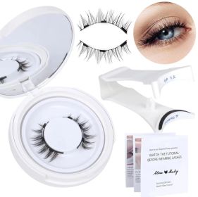 Magnetic Suction False Eyelashes Little Devil Supernatural Magnet Suit (muscle supportOption: UBS073-1pair Eyelash Plus White Clip)