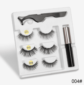 A Pair Of False Eyelashes With Magnets In Fashion (muscle supportOption: 3PC Mixed E)