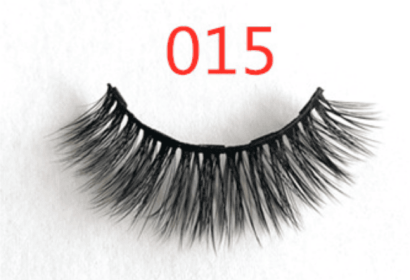 A Pair Of False Eyelashes With Magnets In Fashion (muscle supportOption: 3PC 015 1 pair eyelashes)