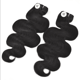 Hot Sale 2025 Brazilian Body Bo Raw Human Hair Extension Affordable Bundle Weave Customizable Factory Direct (muscle supportOption: Clear-12inches)