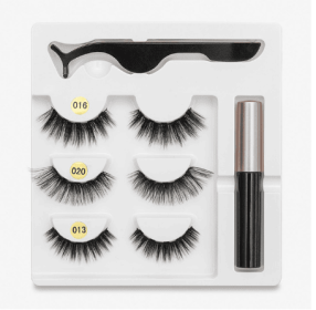 A Pair Of False Eyelashes With Magnets In Fashion (muscle supportOption: 3PC Mixed A)