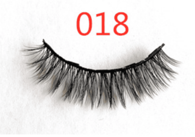 A Pair Of False Eyelashes With Magnets In Fashion (muscle supportOption: 5PC 018 1 pair eyelashes)