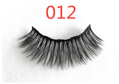 A Pair Of False Eyelashes With Magnets In Fashion (muscle supportOption: 3PC 012 1 pair eyelashes)