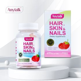Hair, Skin, Nails, Gummies (muscle supportOption: 60pcs)