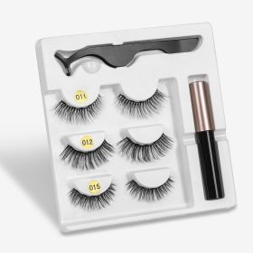 A Pair Of False Eyelashes With Magnets In Fashion (muscle supportOption: 3PC Mixed H)
