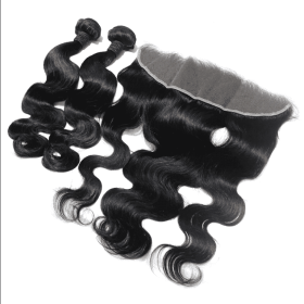 Human Hair Cut From One Donor, Indian Hair Braided Body Waves, Black Women Wholesale Set (muscle supportOption: Clear-16inches)