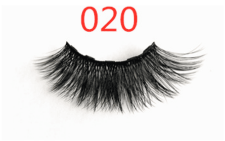 A Pair Of False Eyelashes With Magnets In Fashion (muscle supportOption: 5PC 020 1 pair eyelashes)