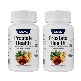 BSYS Prostate Health Capsules Urinary & Bladder Wellness Support  Anti-Inflammatory Balance  Antioxidant Protection  Immune Health Aid  Men's Pro (muscle supportOption: Two bottles)