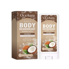 OceAura Coconut Body Deodorant Stick Cleansing Armpit Sweat & Odor Gentle & Soothing Deodorant Stick (muscle supportOption: 1pcs)