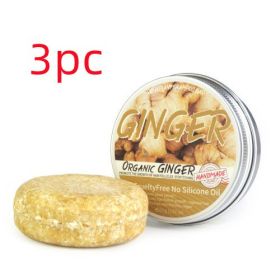 Ginger Shampoo Soap Anti-dandruff Refreshing (muscle supportOption: 3pcs 60g Ginger)