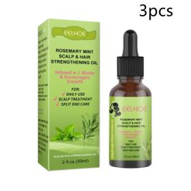Rosemary Mint Hair Growth Fluid Scalp Massage (muscle supportOption: 59ml 3pcs)