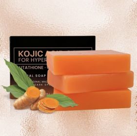 Organic Turmeric Soap Bar For Face, Kojic Acid Soap For Hyperpigmentation, Premium Japanese Formulated Kojic Soap Enriched With Vitamin C, Retino (muscle supportOption: 4Pack)