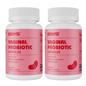 BSYS Vagina Probiotic Capsules Vagina Health Support Formula Yeast Balance UTI Prevention Aid Menopausa Wellness Vaginal Dryness Relief Antibioti (muscle supportOption: 2pcs)