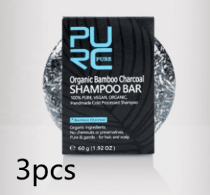 Hand-Extracted Soap Shampoo Bamboo Charcoal Shampoo Soap (muscle supportOption: 3pcs)