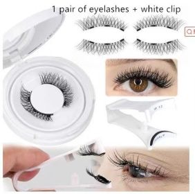 Magnetic Suction False Eyelashes Little Devil Supernatural Magnet Suit (muscle supportOption: UBS083-1pair Eyelash Plus White Clip)