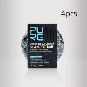 Hand-Extracted Soap Shampoo Bamboo Charcoal Shampoo Soap (muscle supportOption: 4pcs)