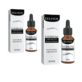 EELHOE Eyebrow Liquid - Black, Dense Natural Essential Oil Liquid For Thick Eyebrow Repair, Gentle Moisturizing Care Liquid (muscle supportOption: 2pcs)
