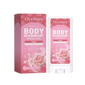 OceAura Rose Body Deodorant Stick With Rose Fragrance Is Natural And Refreshing To Reduce Underarm Odor (muscle supportOption: 3pcs)