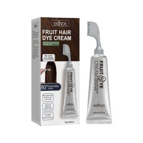 Natural Gentle Long-lasting Easy To Color Hair Cream (muscle supportOption: Black-2PC)