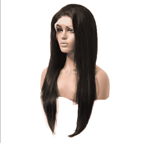 High Quality Wholesale Factor Price  Lace Wigs Smooth Natural Human Hair Straight Clear Lace Front Wigs (muscle supportOption: Black-14Inches)