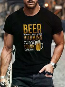 I need vitamins, daily commute, soft, breathable, quality materials, trendy, trendy, short-sleeved tops (Color: Black, size: S)