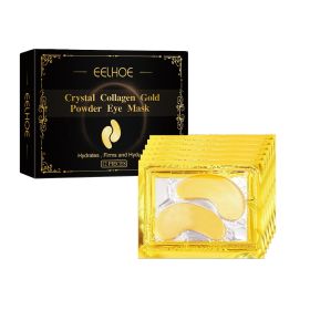 EELHOE Collagen Gold Eye Mask Moisturizing Care, Firming Eye Lines, Eye Patches, Staying Up Late, Dark Circles, Eye Bags (muscle supportOption: 3pcs)
