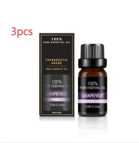 Organic Essential Oils Set Top Sale  Natural Therapeutic Grade Aromatherapy Oil Gift Kit For Diffuser (muscle supportOption: Grapefruit essential oil3pcs)
