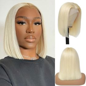 4x4 Lace Closed Non-toxic Wig, Synthetic Wig, Straight Wave Head, 10-inch Non-adhesive Lace Front Piece, Suitable For The Whole Scene. (muscle supportOption: T613-10inch)