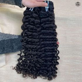 Single Donor Raw Indian Unprocessed Hair Vendors (muscle supportOption: Deep Wave-10Inches)