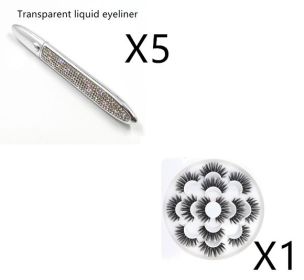 False Eyelashes Self-adhesive Eyeliner Multicolor (muscle supportOption: Mix packing-Set3)