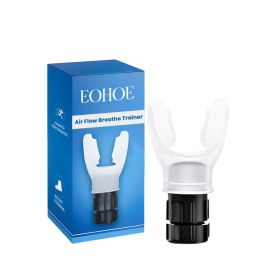 Breathing Trainer Portable Lung Capacity (muscle supportOption: Black and white)