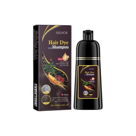 EELHOE White To Black Dye Shampoo Natural Brown He Shou Wu Jing Hua Resources Yang Cleansing And Repairing Black Soft Hair Shampoo (muscle supportOption: Natural Brown)