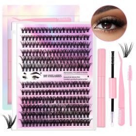 12 Rows Of 30D Plus 40D Clusters Of 240 Segmented Lashes Set (muscle supportOption: Segmented lash set)