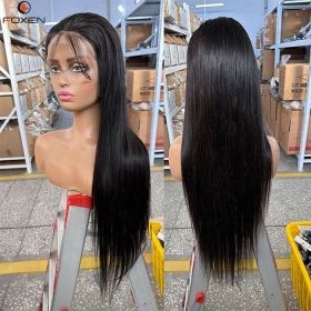 200 Density 13x4 Hd Lace Front Wigs For American Black Women Human Hair Wigs Wholesale (muscle supportOption: Black-18Inches-13X4CM)