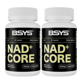 BSYS NAD Supplements  Anti-Aging Vitality Support  Metabolic & Cognitive Health Boost  Mitochondrial Energy Enhancement  Healthy Weight Managemen (muscle supportOption: Two bottles)